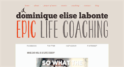 Desktop Screenshot of dominiqueelise.com