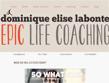 Tablet Screenshot of dominiqueelise.com